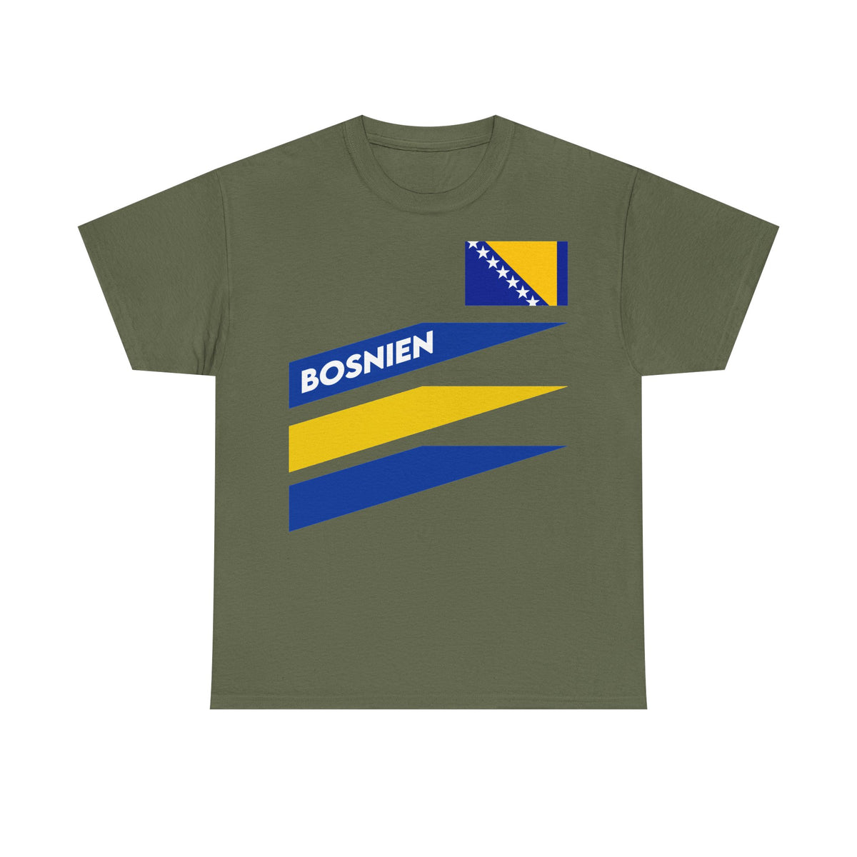Bosnia Wappen Flagge Stolz Heimat Fußball fan Geschenkidee - Unisex T-Shirt
