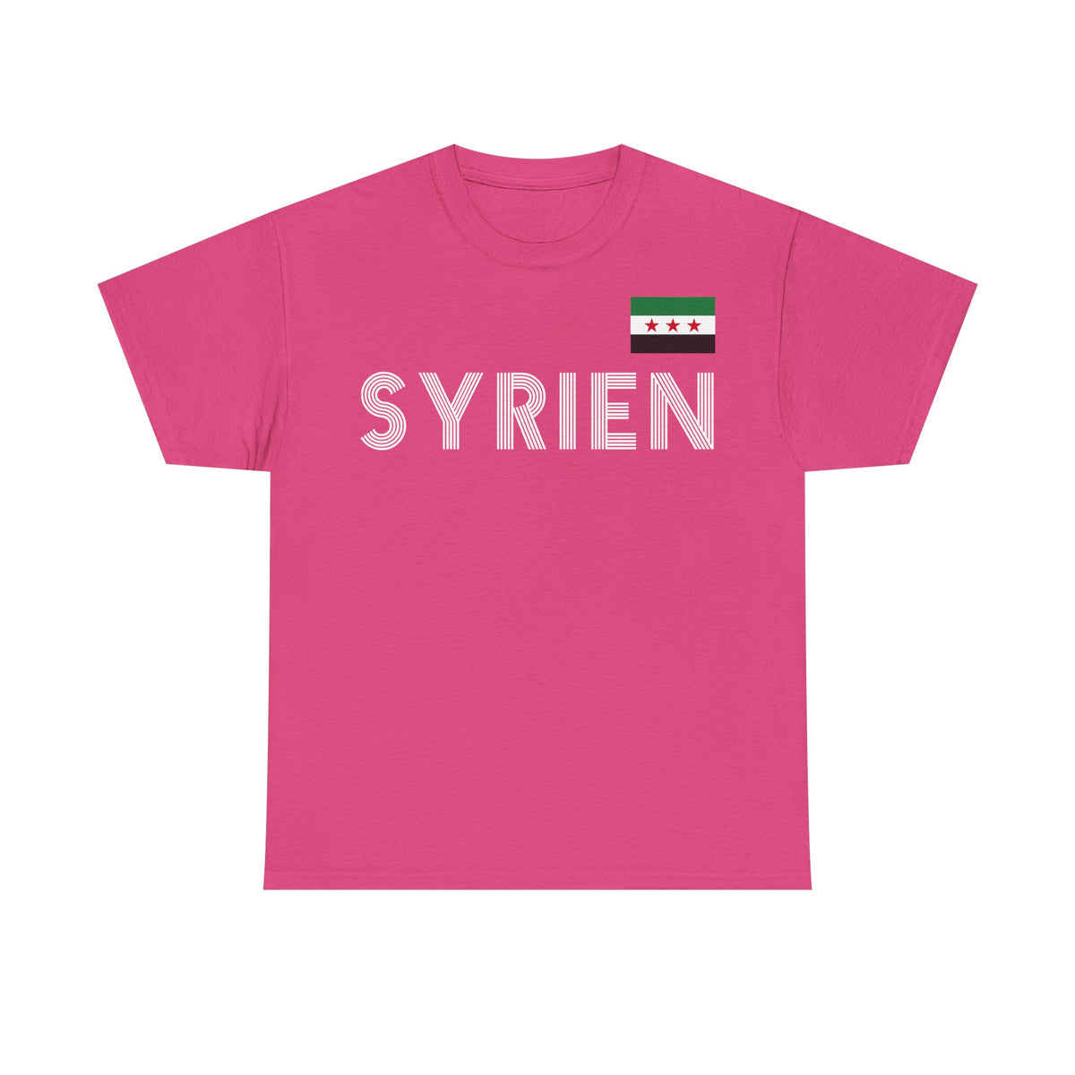 Syria Syrien Wappen Flagge Heimat Sport Fan Geschenkidee - Unisex T-Shirt