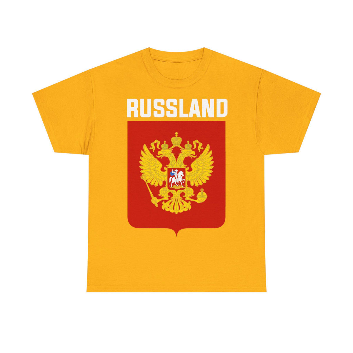 Rusia Rusia Moscú águila bandera escudo regalo deporte aficionado moda - Camiseta unisex