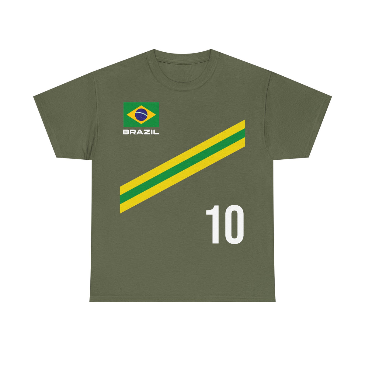 Brazil Brasilien Wappen Flagge Sport Fan Fußball Geschenkidee - Unisex T-Shirt
