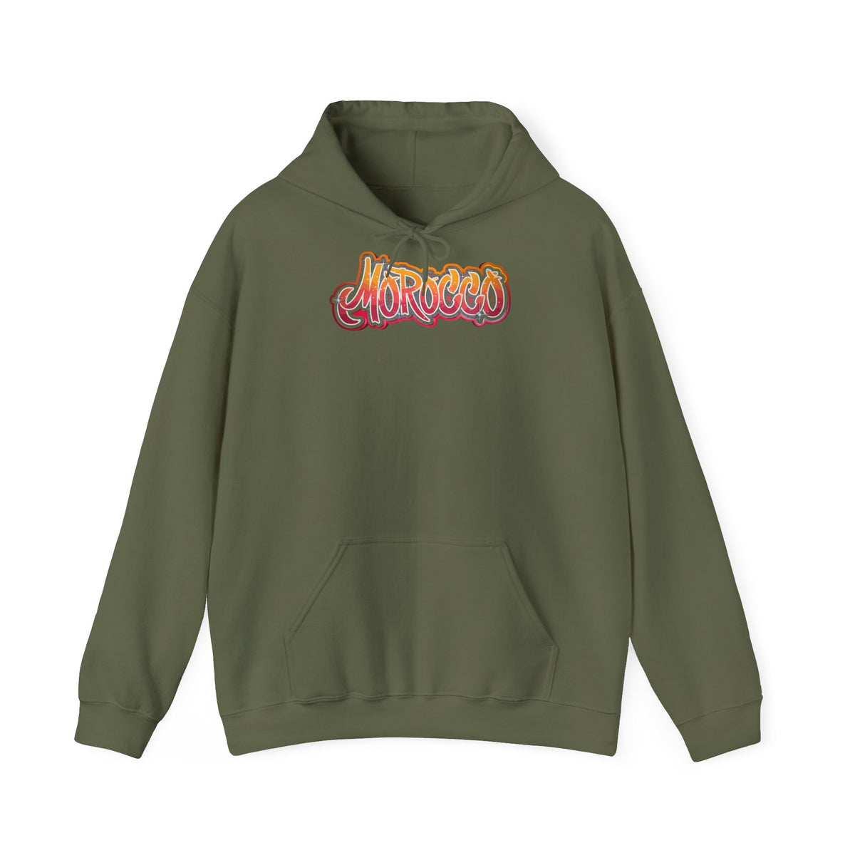 Stemma del Marocco Bandiera del Marocco Orgoglio Tifoso di calcio Sport Idea regalo - Felpa con cappuccio unisex