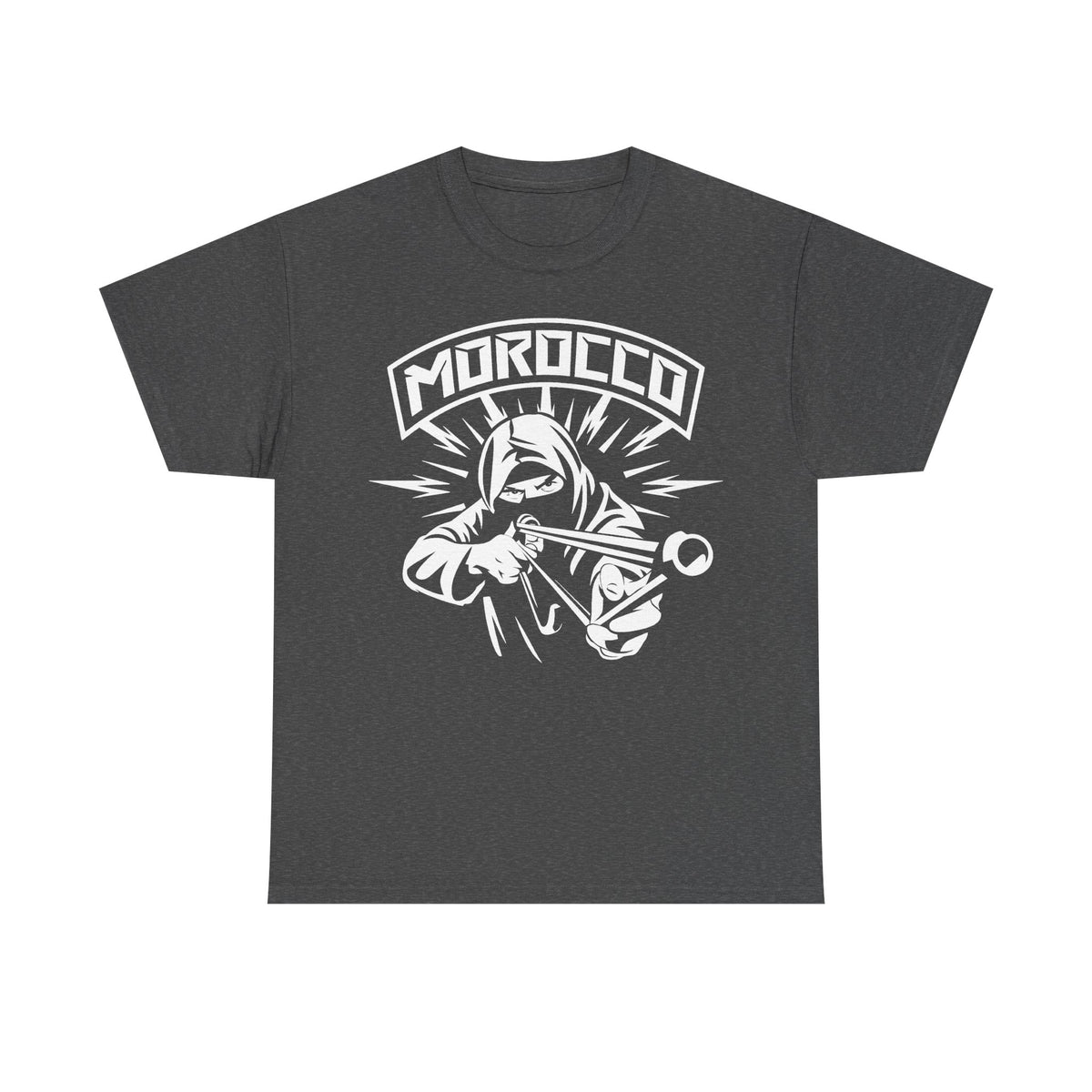 Marokko Hooligan Wappen Morocco Flagge Fußball Fan Sport FGeschenkidee - Unisex T-Shirt