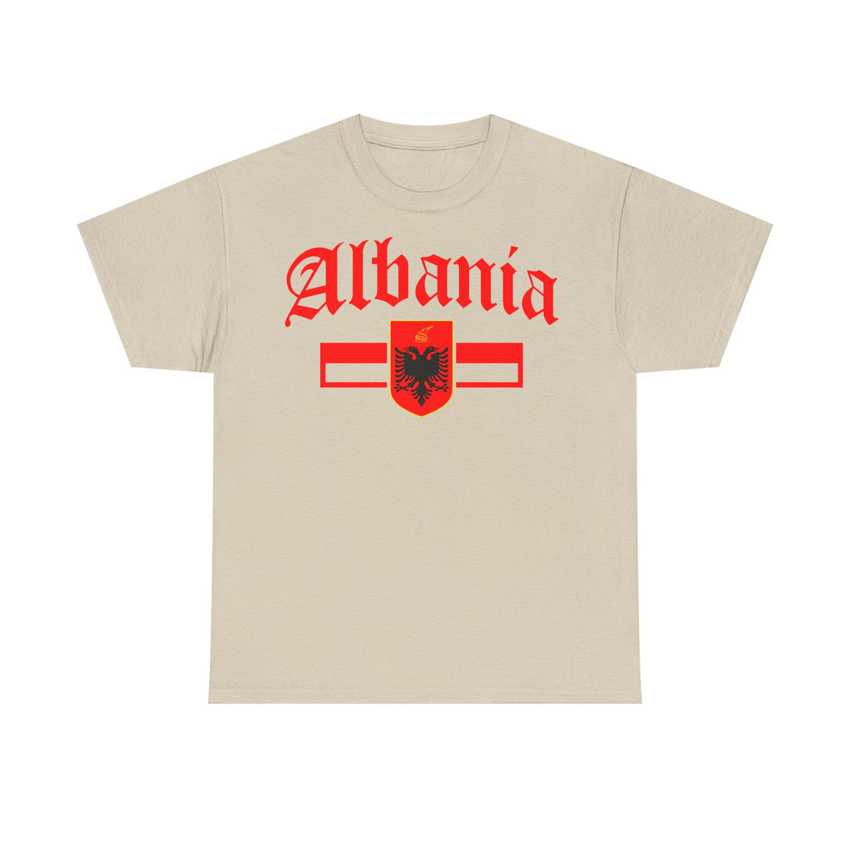 Albania Wappen Shqiptar Flagge Adler Fußball Fan Sport Unisex T Shirt
