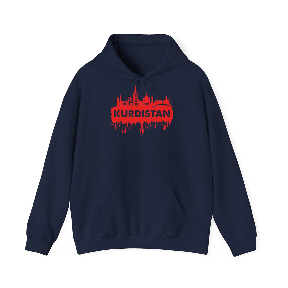 Kurdistan patria orgoglio stemma bandiera sport calcio regalo per tifosi - felpa con cappuccio unisex