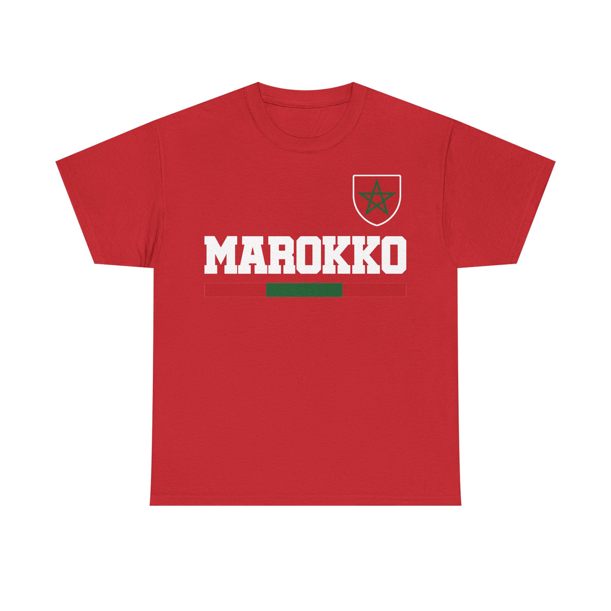 Marruecos Escudo Morocco Bandera Orgullo Fútbol Fan Deporte FIdea de regalo - Camiseta unisex
