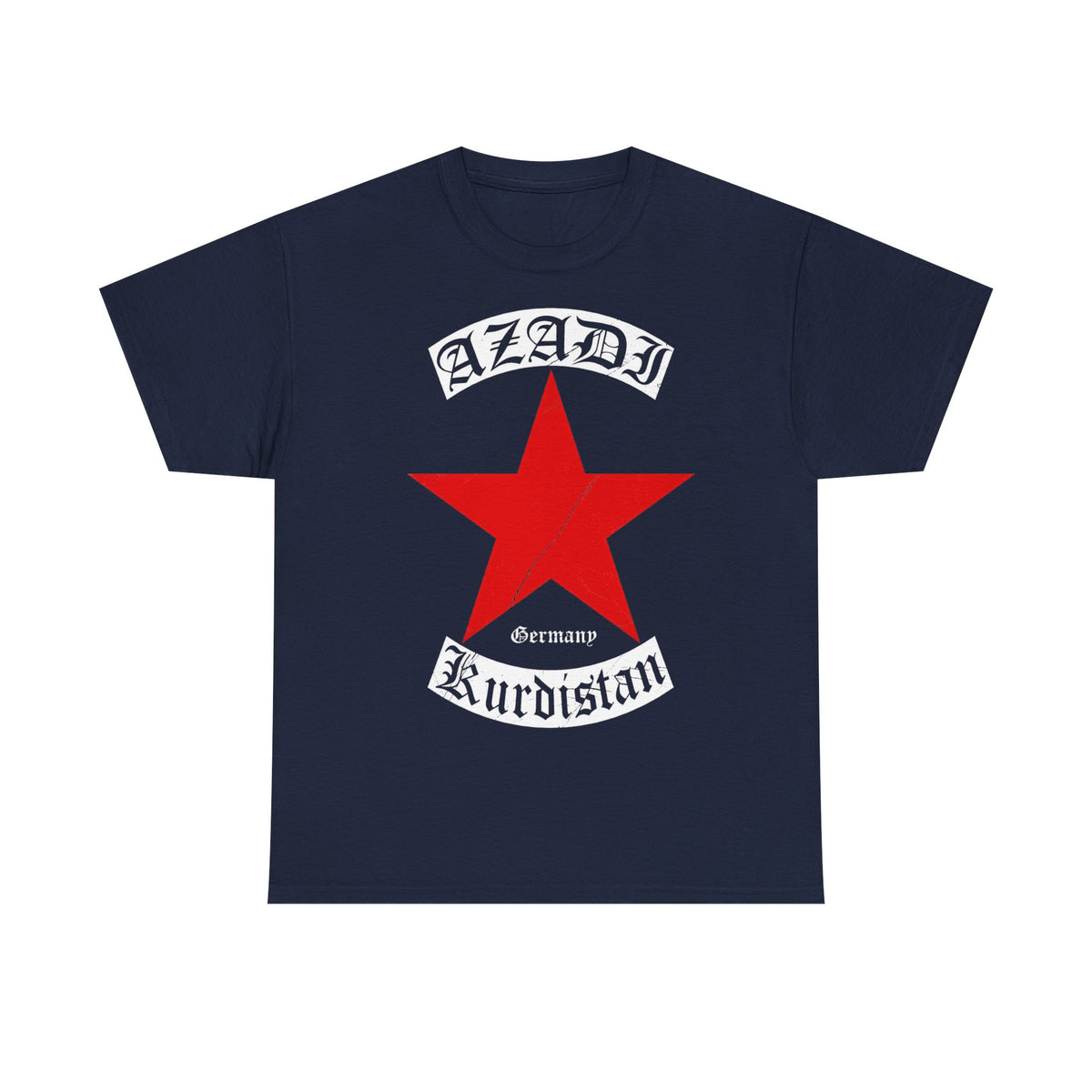 Kurdistán Azadi Escudo Bandera Patria Newroz Regalo - Camiseta unisex