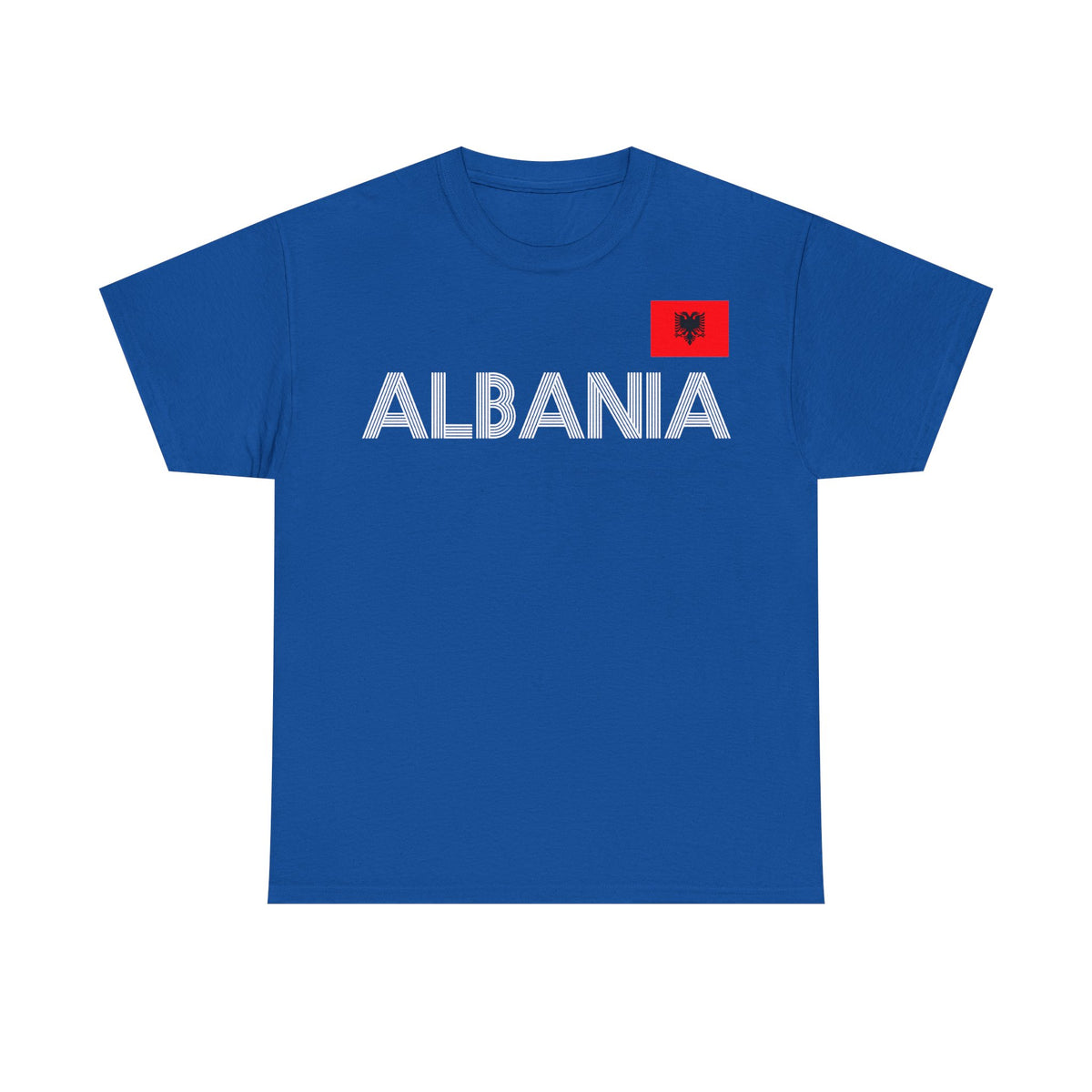 Camiseta unisex de Albania, escudo albanés, bandera, águila, fútbol, aficionado, deporte