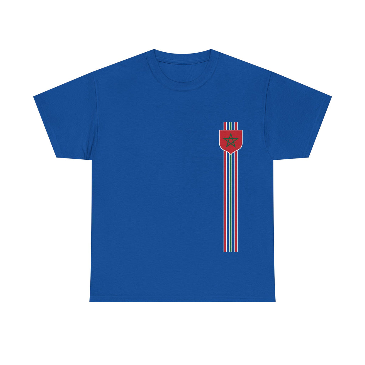 Marruecos Bandera Escudo Noble Orgullo Fútbol Fan Deporte - Camiseta unisex