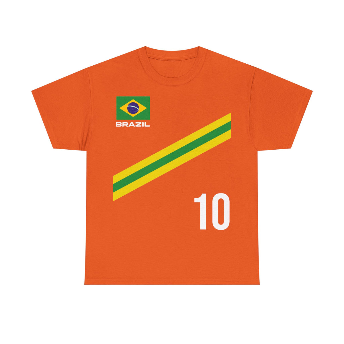 Brazil Brasilien Wappen Flagge Sport Fan Fußball Geschenkidee - Unisex T-Shirt
