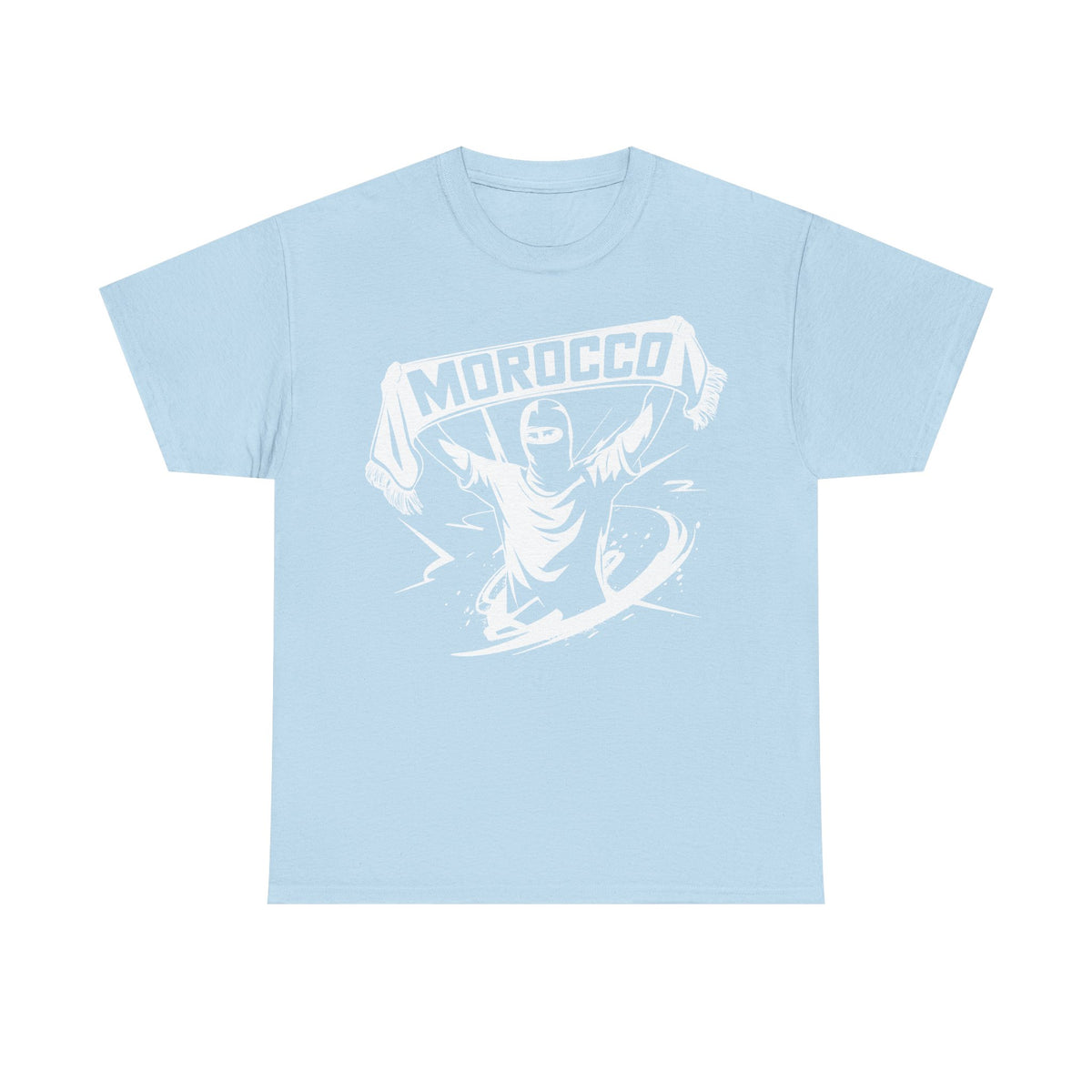 Escudo de hooligan de Marruecos Bandera de Marruecos Fútbol Aficionado Deporte Idea de regalo - Camiseta unisex
