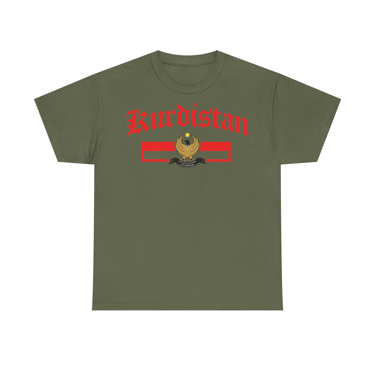 Kurdistán Azadi Escudo Bandera Patria Newroz Regalo - Camiseta unisex