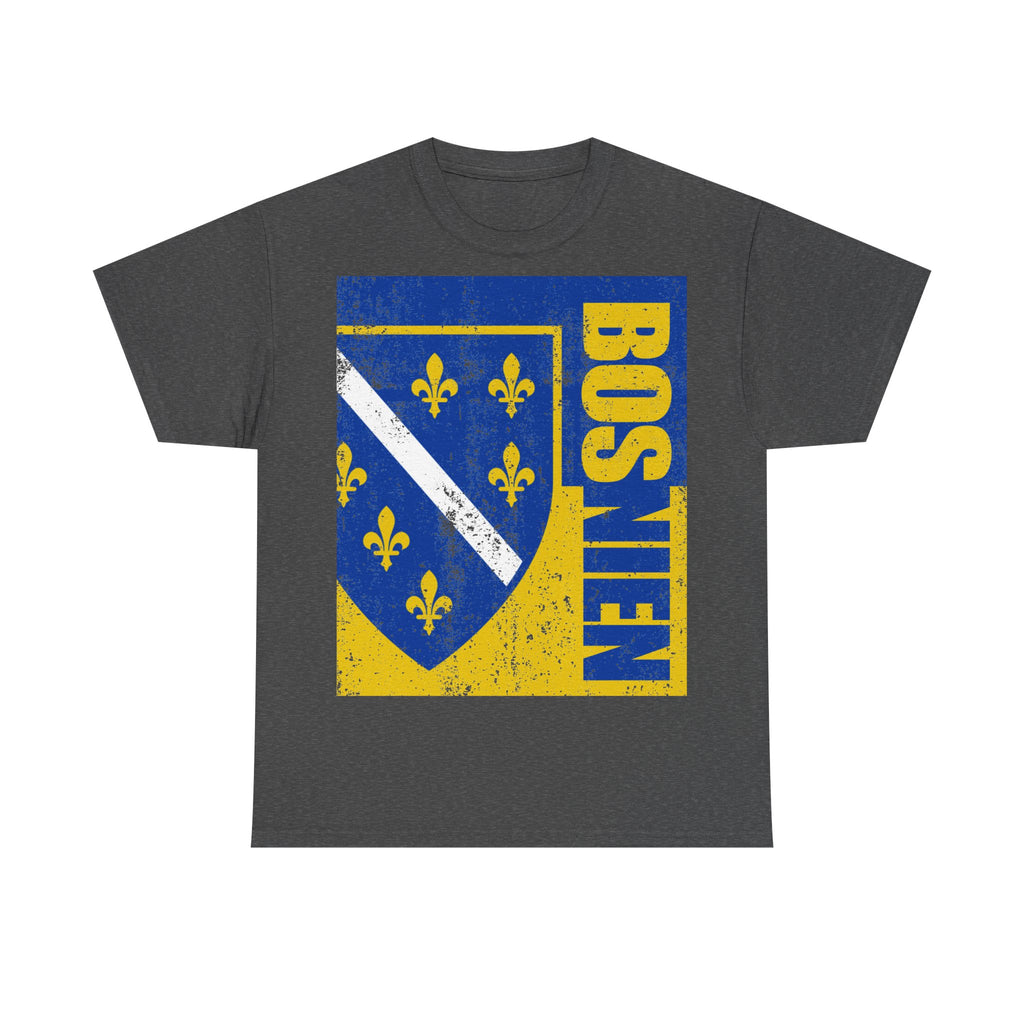 Bosnia Wappen Flagge Stolz Heimat Fußball fan Geschenkidee - Unisex T-Shirt