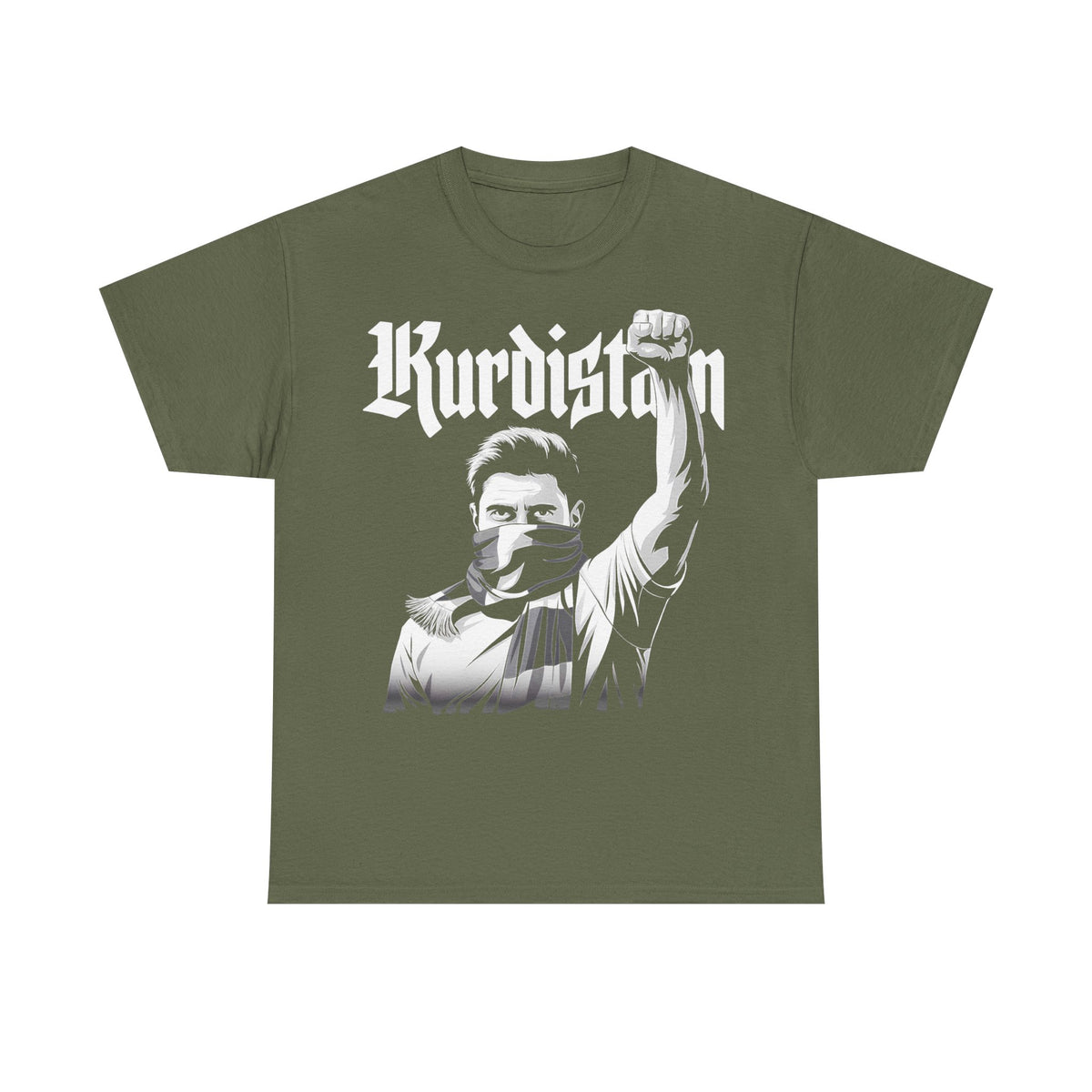 Camiseta unisex con escudo, bandera y regalo para los aficionados del Kurdistán: Azadi, patria