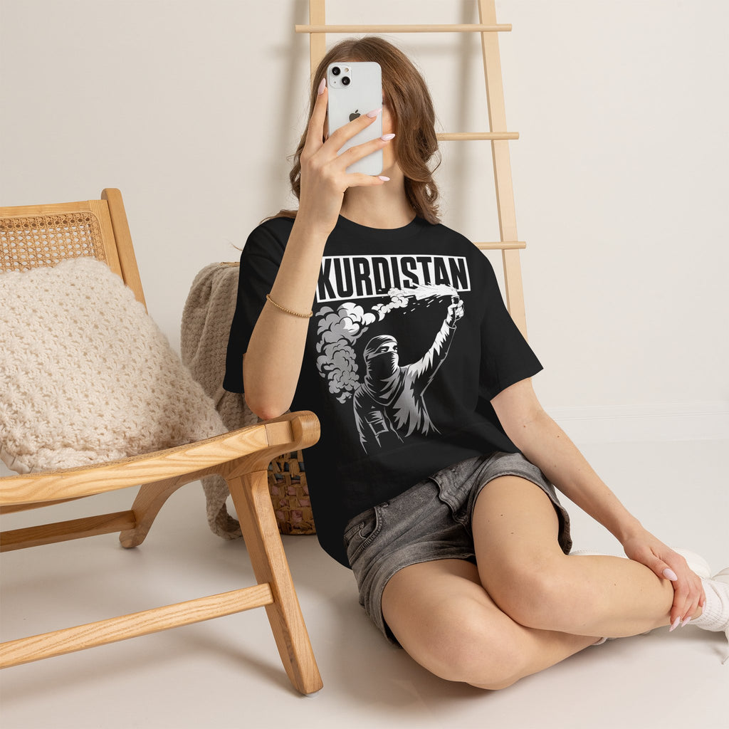 Kurdistan Hooligan Azadi Wappen Flagge Heimat Geschenk - Unisex T-Shirt
