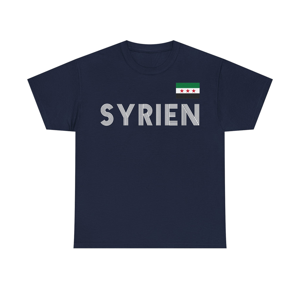 Syria Syrien Wappen Flagge Heimat Sport Fan Geschenkidee - Unisex T-Shirt