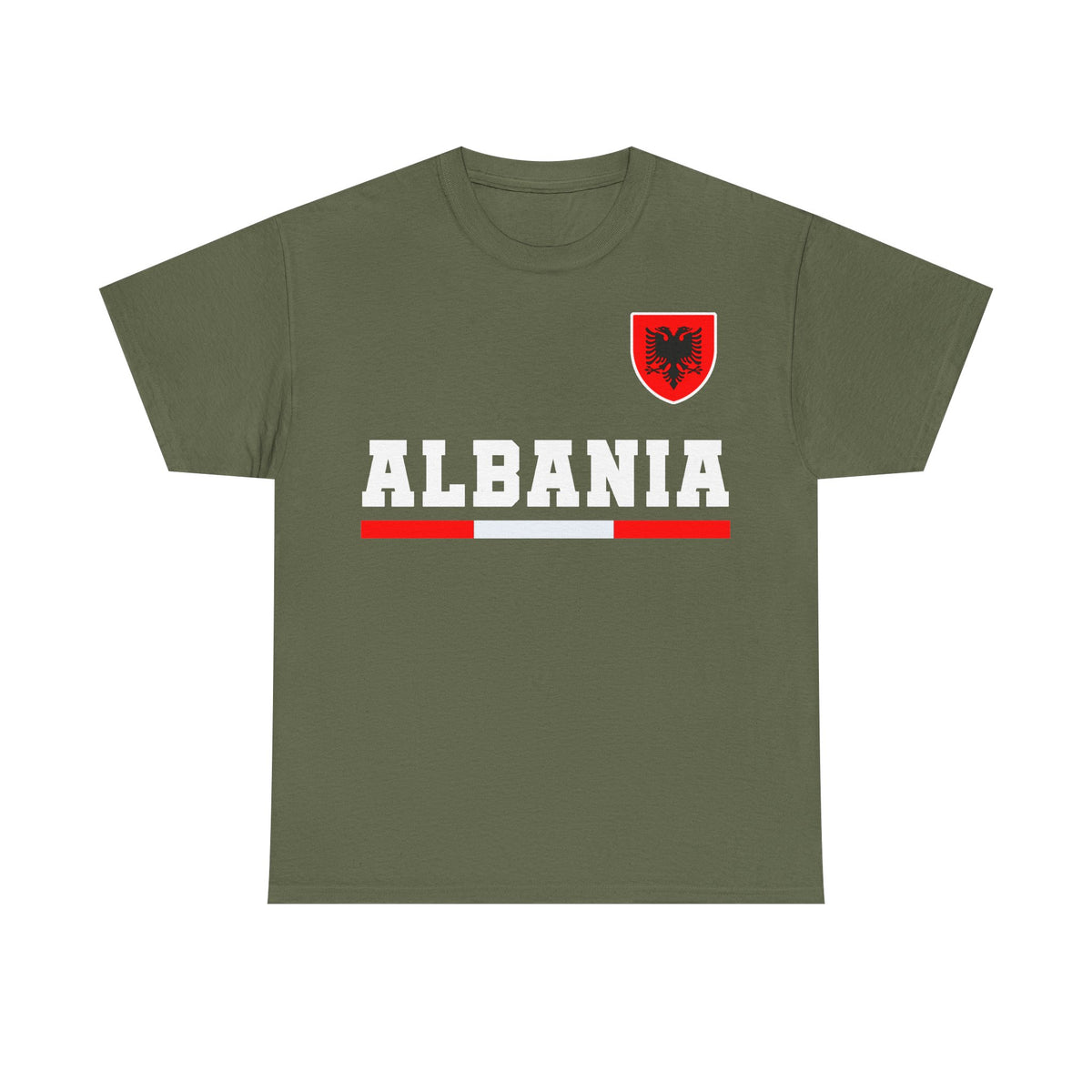 Albania Wappen Shqiptar Flagge Adler Fußball Fan Sport Unisex T Shirt
