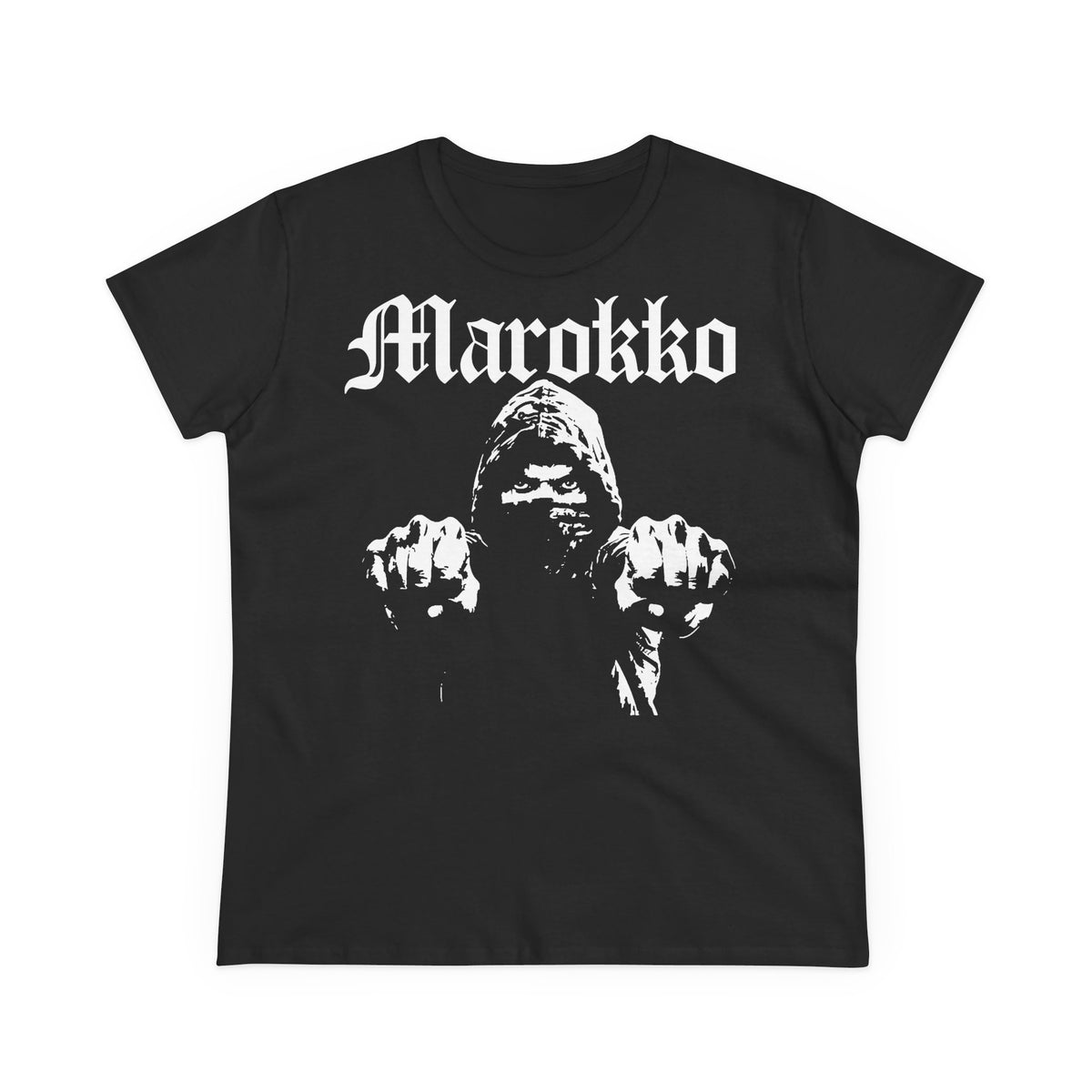 Escudo de Marruecos, bandera de Marruecos, orgullo, aficionada al fútbol y al deporte, idea de regalo - Camiseta para mujer