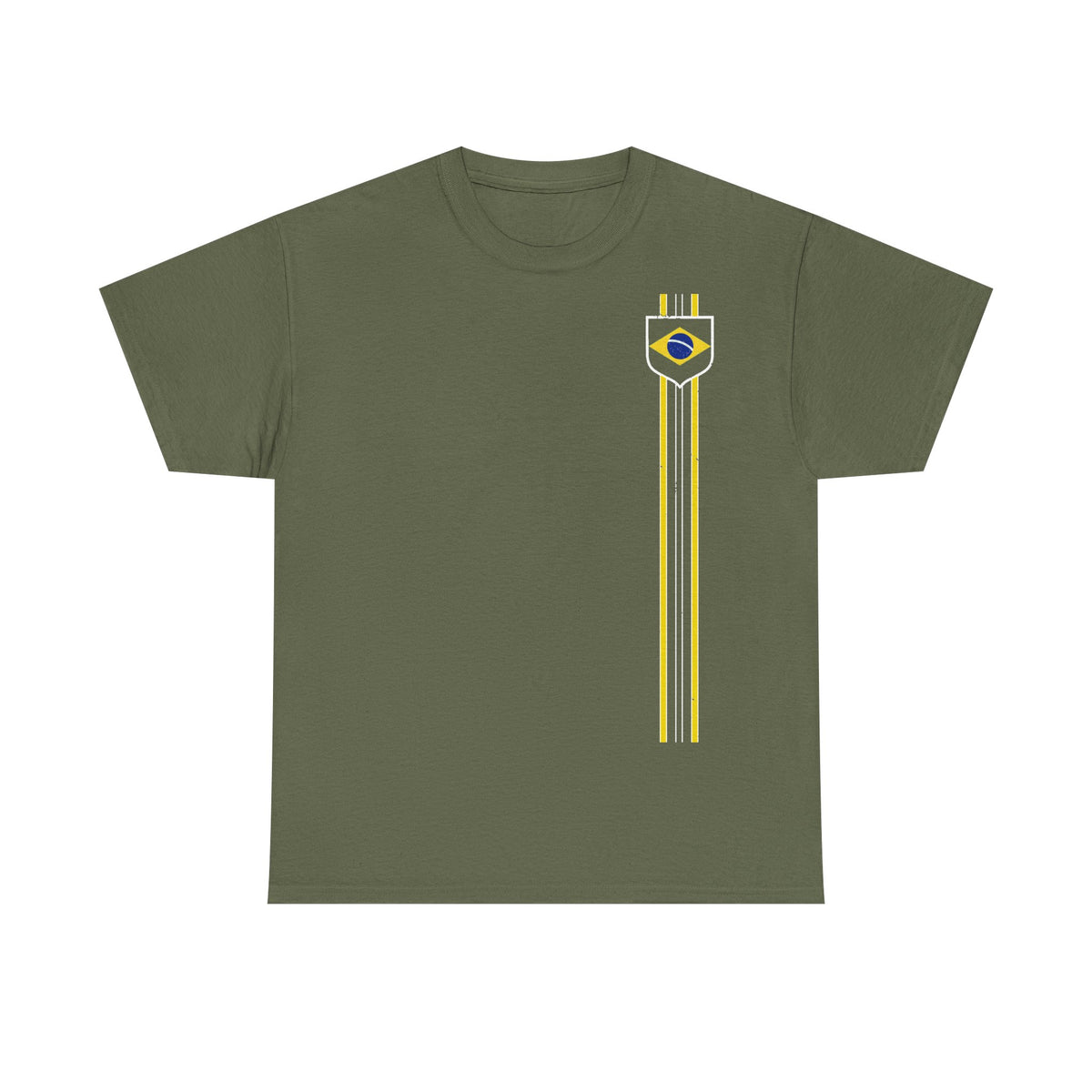 Brazil Brasilien Wappen Flagge Sport Fan Fußball Geschenkidee - Unisex T-Shirt