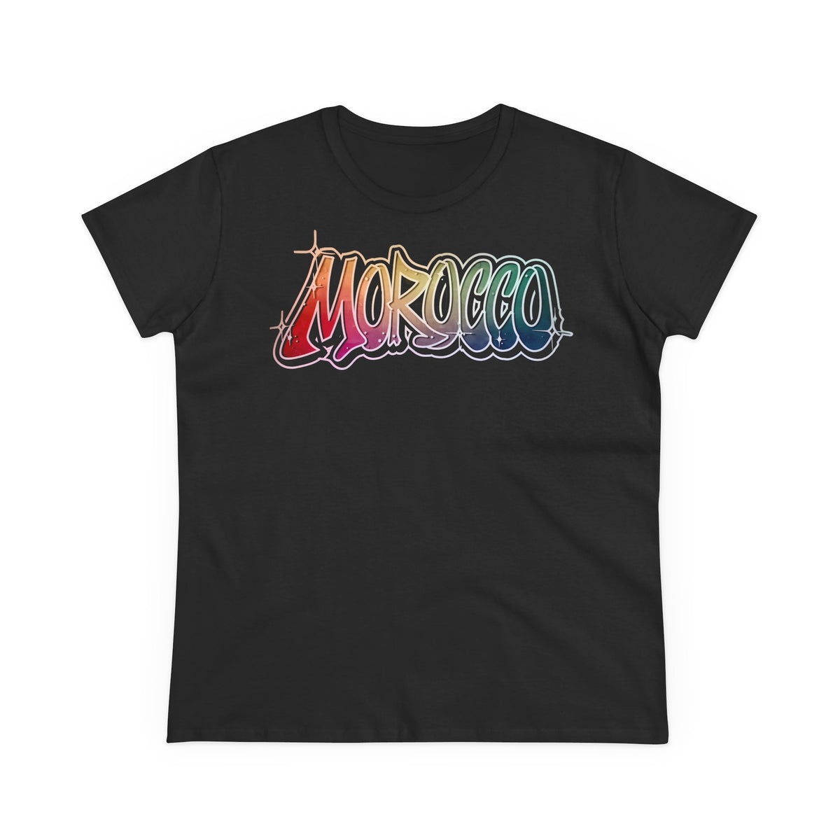Escudo de Marruecos, bandera de Marruecos, orgullo, aficionada al fútbol y al deporte, idea de regalo - Camiseta para mujer