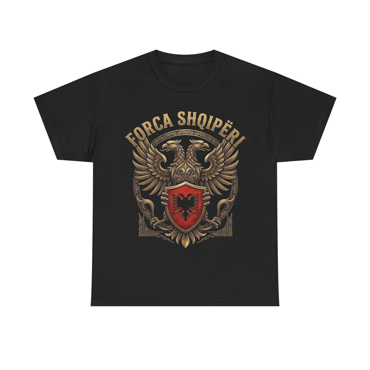 Forca Shqipäria Albania Noble Águila bicéfala Escudo Idea de regalo - Camiseta unisex