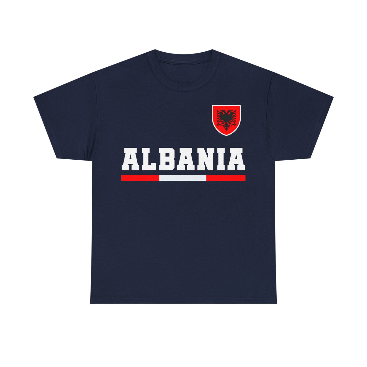Albania Wappen Shqiptar Flagge Adler Fußball Fan Sport Unisex T Shirt