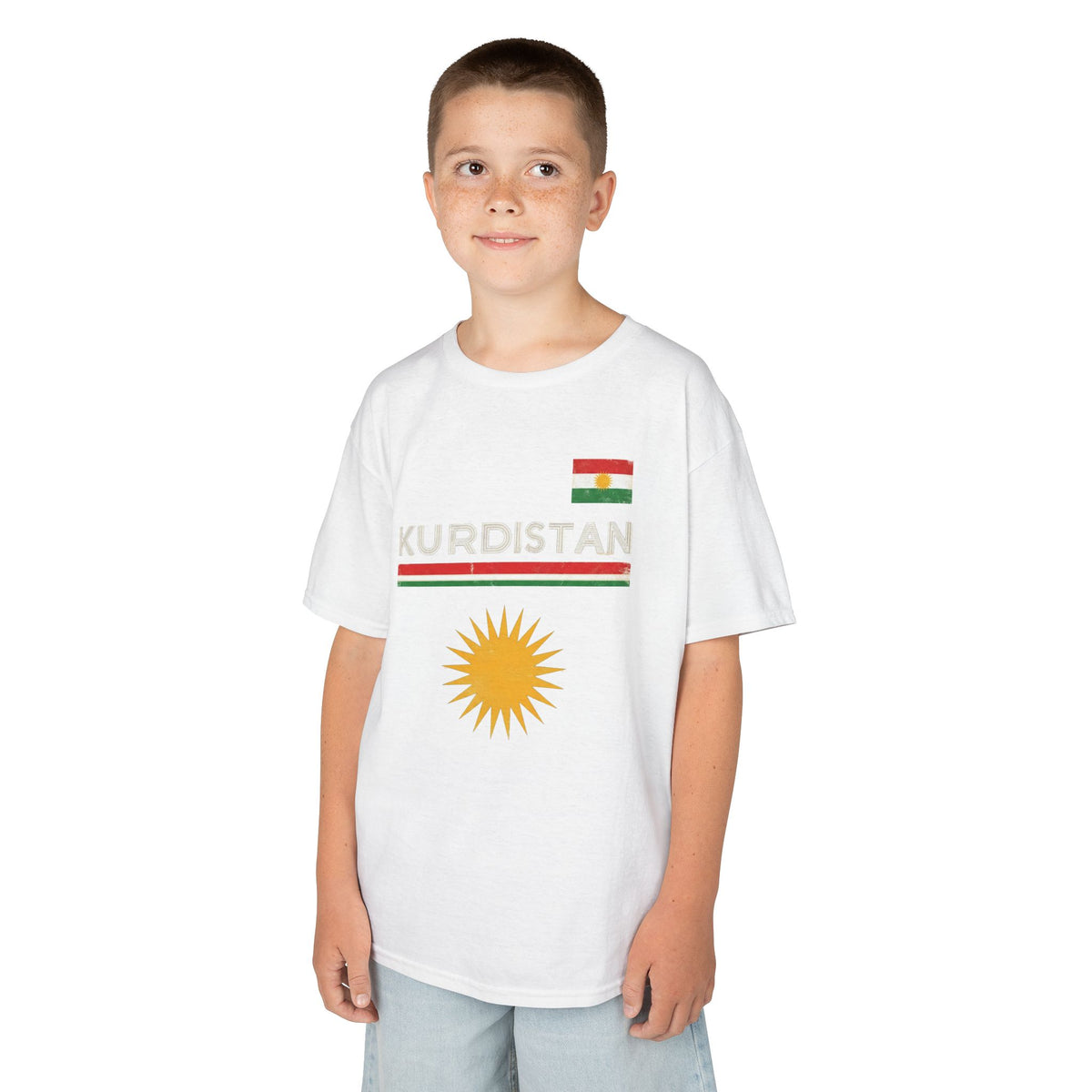 Kurdistan Street Urban Azadi Sonne Wappen - Unisex Kinder & Jugendliche T-Shirt