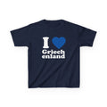 Greece Griechenland Flagge Wappen Heimat Fußball Sport Fan Geschenkidee - Für Kinder & Jugendliche Unisex T-Shirt