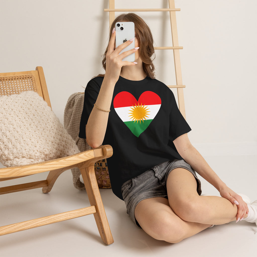 Kurdistan Azadi Wappen Flagge Heimat Newroz Geschenk - Unisex T-Shirt