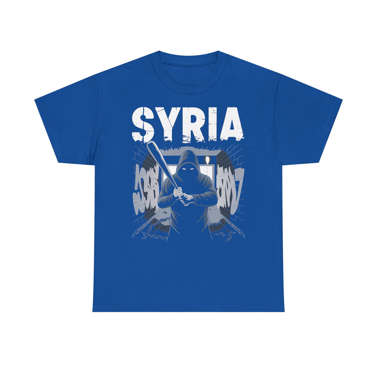 Syria Syrien Hooligan Wappen Flagge Heimat Sport Fußball Fan Geschenkidee - Unisex T-Shirt