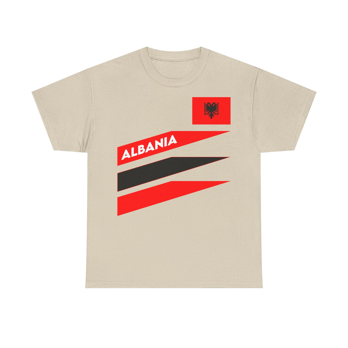 Camiseta unisex de Albania, escudo albanés, bandera, águila, fútbol, aficionado, deporte