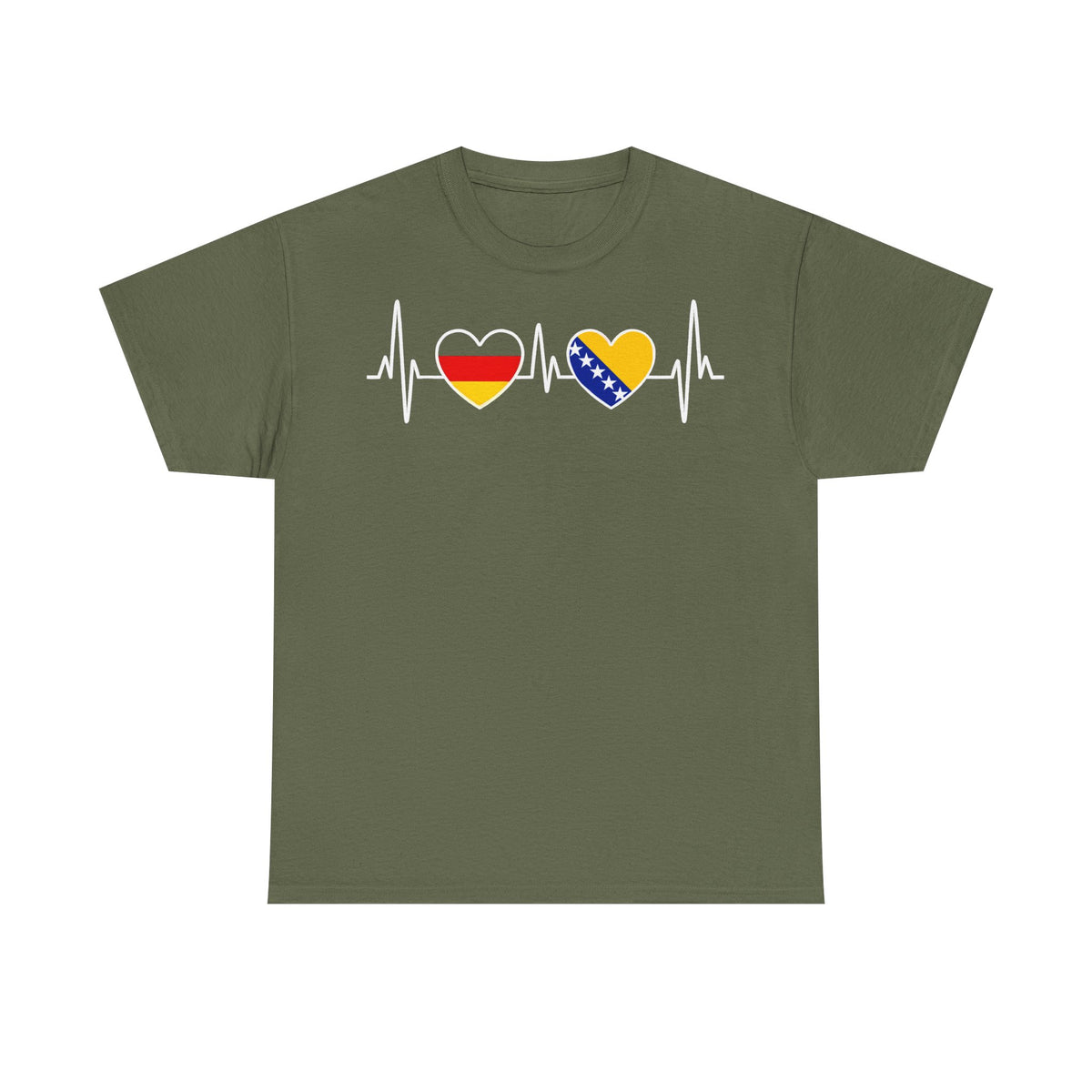 Bosnia Wappen Flagge Stolz Heimat Fußball fan Geschenkidee - Unisex T-Shirt