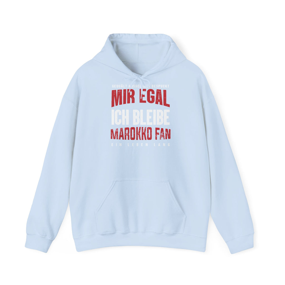 Stemma del Marocco Bandiera del Marocco Orgoglio Tifoso di calcio Sport Idea regalo - Felpa con cappuccio unisex
