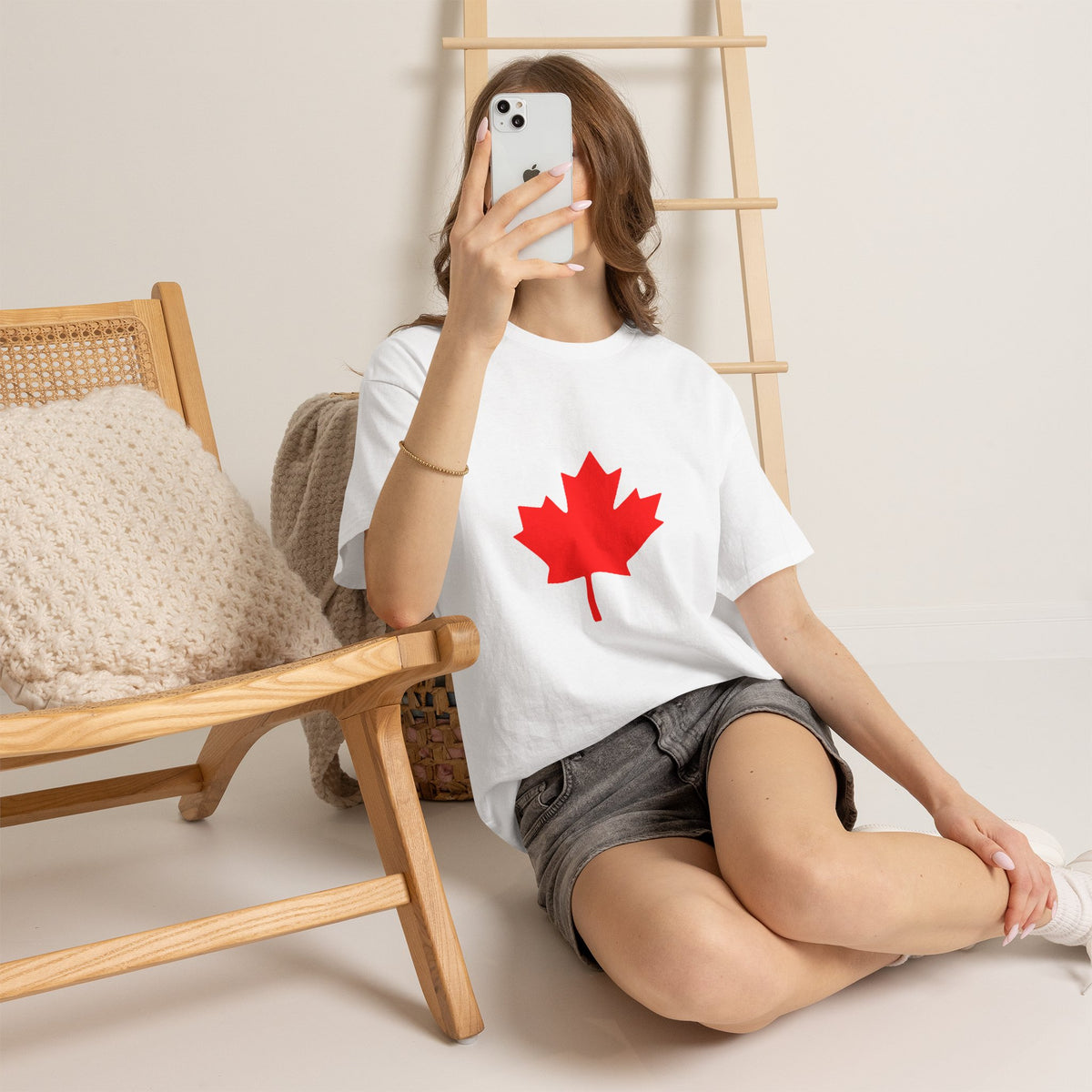 Canada Kanada Wappen Flagge Fan Sport Fußball Geschenkidee - Unisey T-Shirt