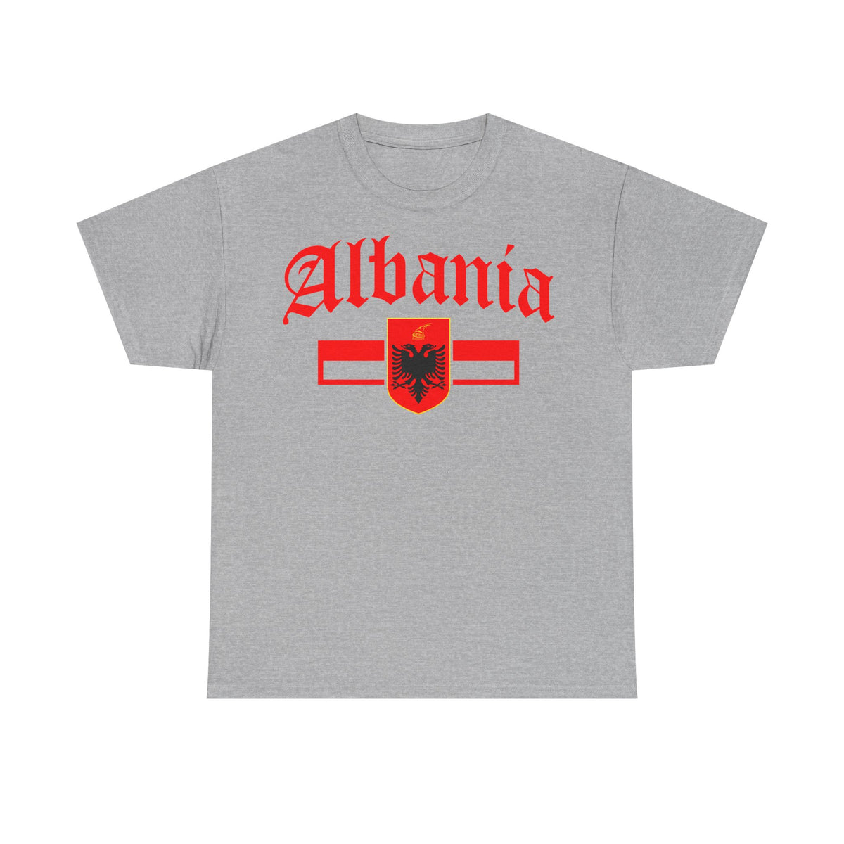 Albania Wappen Shqiptar Flagge Adler Fußball Fan Sport Unisex T Shirt