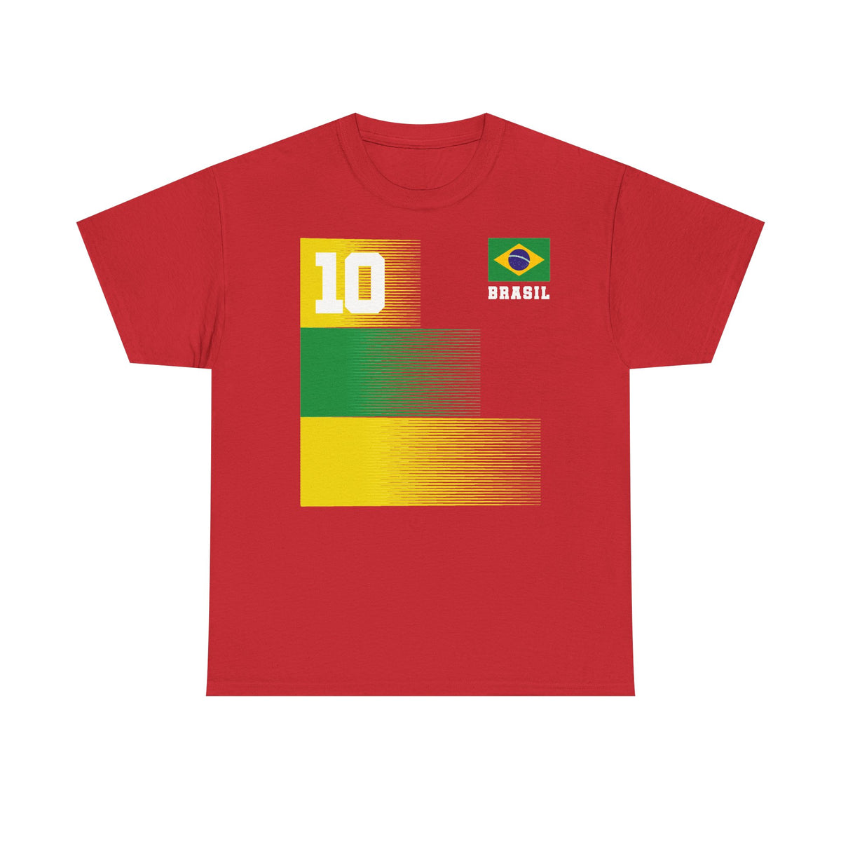 Brazil Brasilien Wappen Flagge Sport Fan Fußball Geschenkidee - Unisex T-Shirt