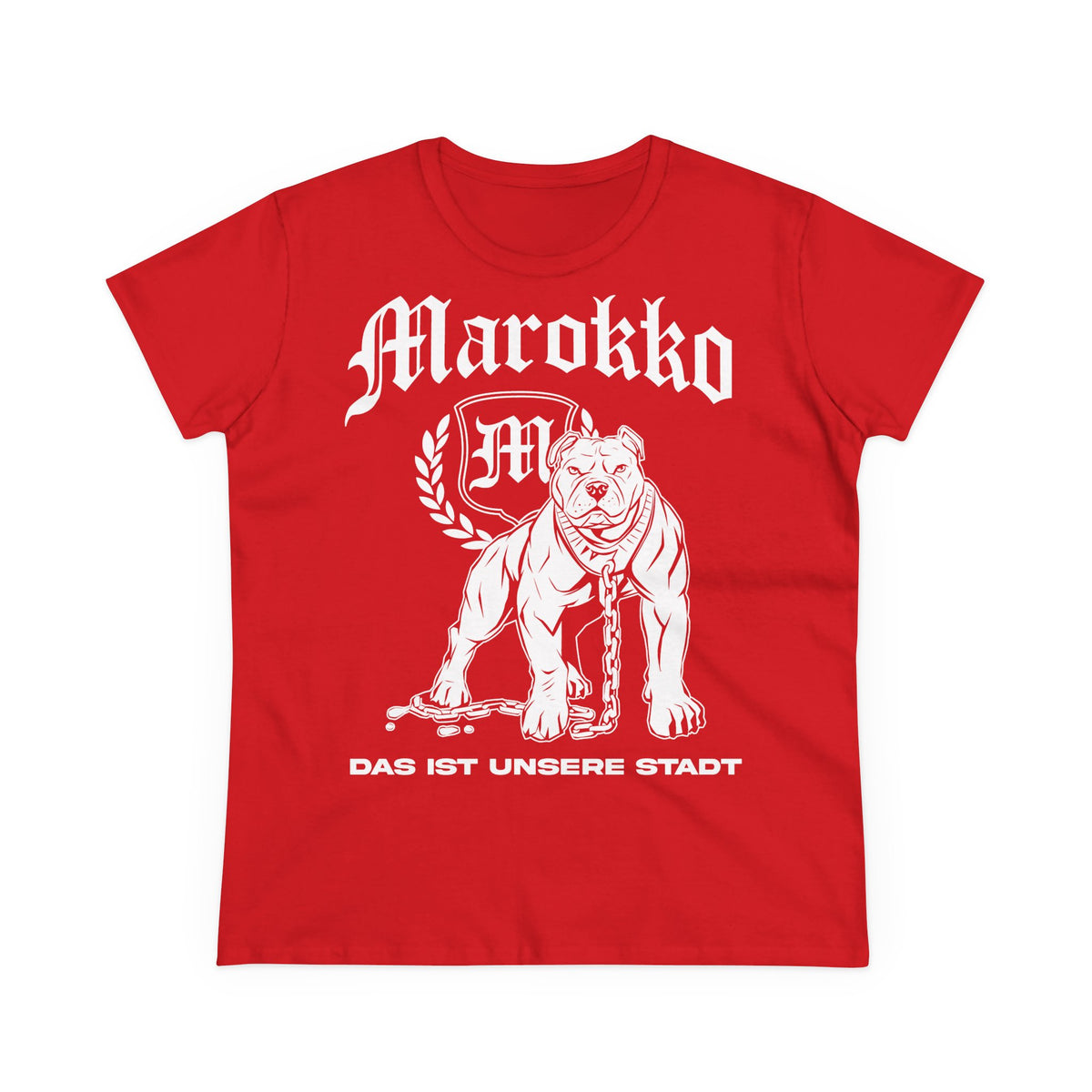 Escudo de Marruecos, bandera de Marruecos, orgullo, aficionada al fútbol y al deporte, idea de regalo - Camiseta para mujer