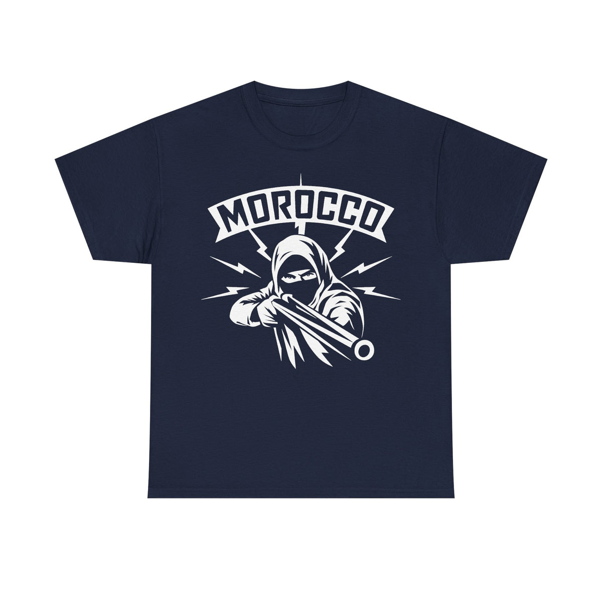 Escudo de hooligan de Marruecos Bandera de Marruecos Fútbol Aficionado Deporte Idea de regalo - Camiseta unisex