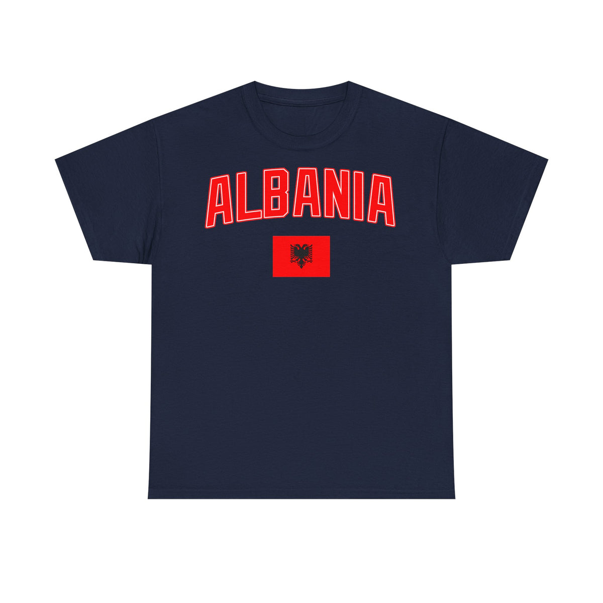 Camiseta unisex de Albania, escudo albanés, bandera, águila, fútbol, aficionado, deporte