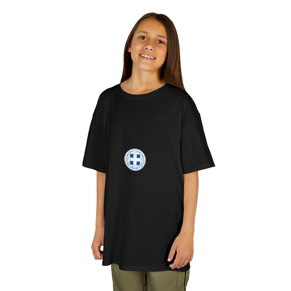Greece Griechenland Flagge Wappen Heimat Fußball Sport Fan Geschenkidee - Für Kinder & Jugendliche Unisex T-Shirt