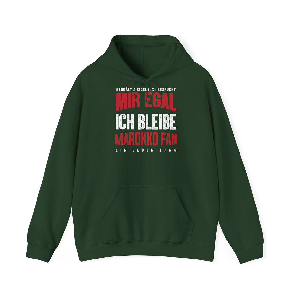 Stemma del Marocco Bandiera del Marocco Orgoglio Tifoso di calcio Sport Idea regalo - Felpa con cappuccio unisex