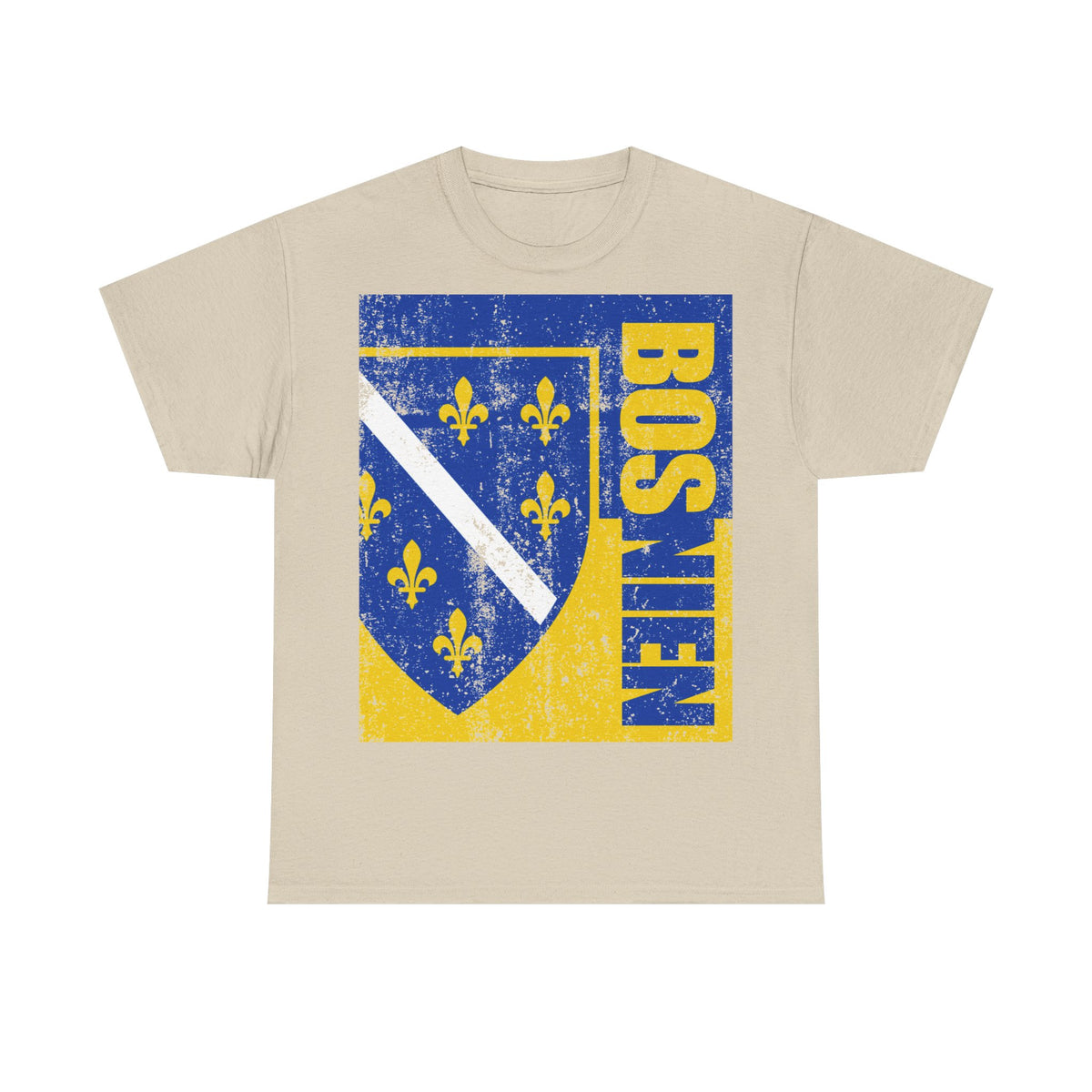 Bosnia Wappen Flagge Stolz Heimat Fußball fan Geschenkidee - Unisex T-Shirt