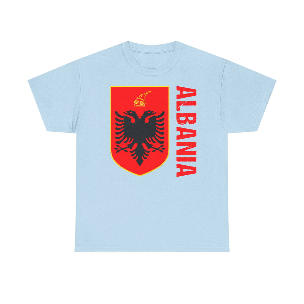 Albania Wappen Shqiptar Flagge Adler Fußball Fan Sport Unisex T Shirt