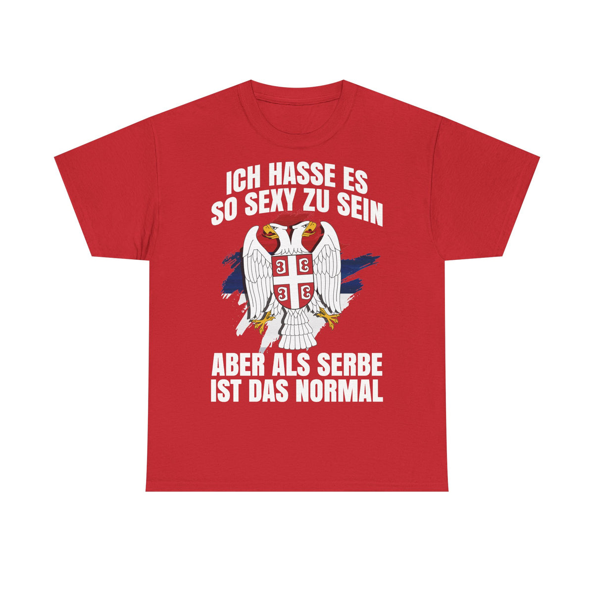 Serbia Serbia Frase Humor Divertido Águila Bandera - Camiseta unisex
