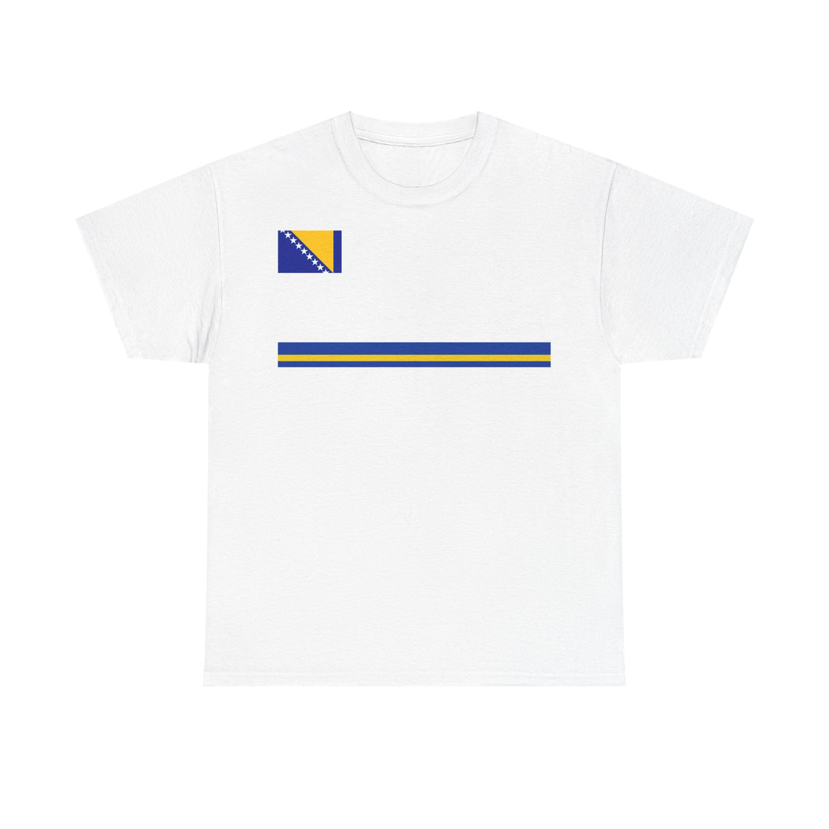 Bosnia Wappen Flagge Stolz Heimat Fußball fan Geschenkidee - Unisex T-Shirt