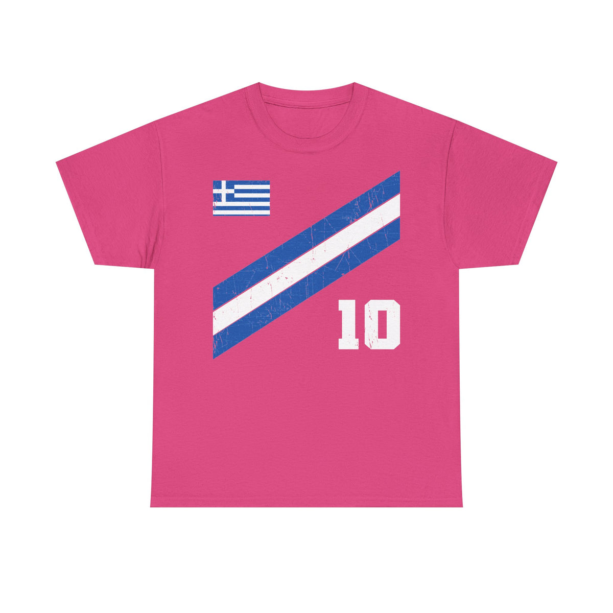 Greece Griechenland Flagge Wappen Heimat Fußball Sport Fan Geschenkidee - Unisex T-Shirt