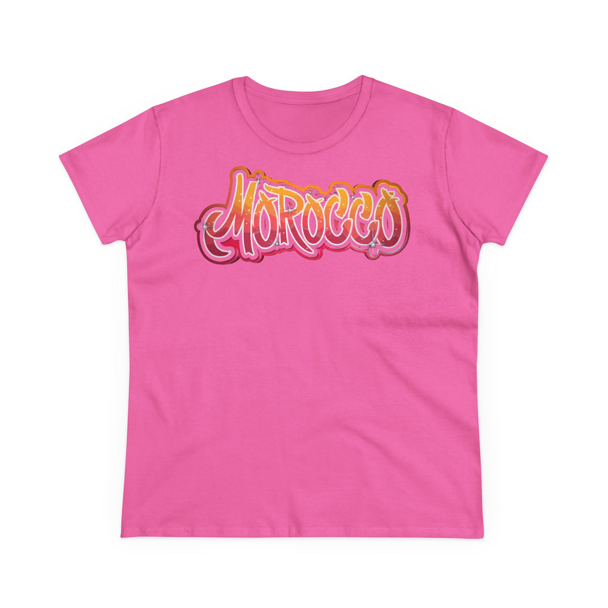 Escudo de Marruecos, bandera de Marruecos, orgullo, aficionada al fútbol y al deporte, idea de regalo - Camiseta para mujer