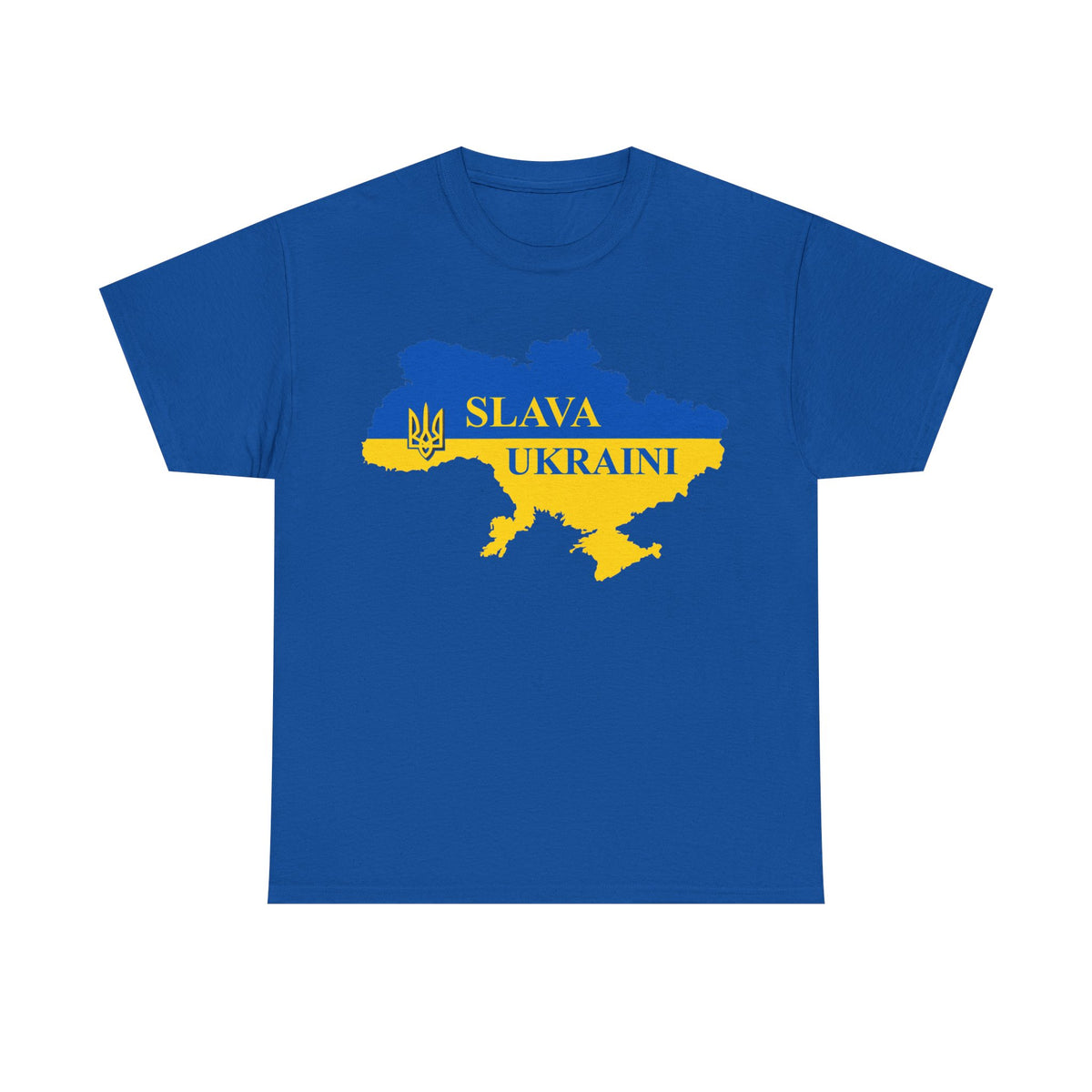 Bandiera e stemma dell'Ucraina Idea regalo Sport Tifoso Moda Vintage - T-shirt unisex