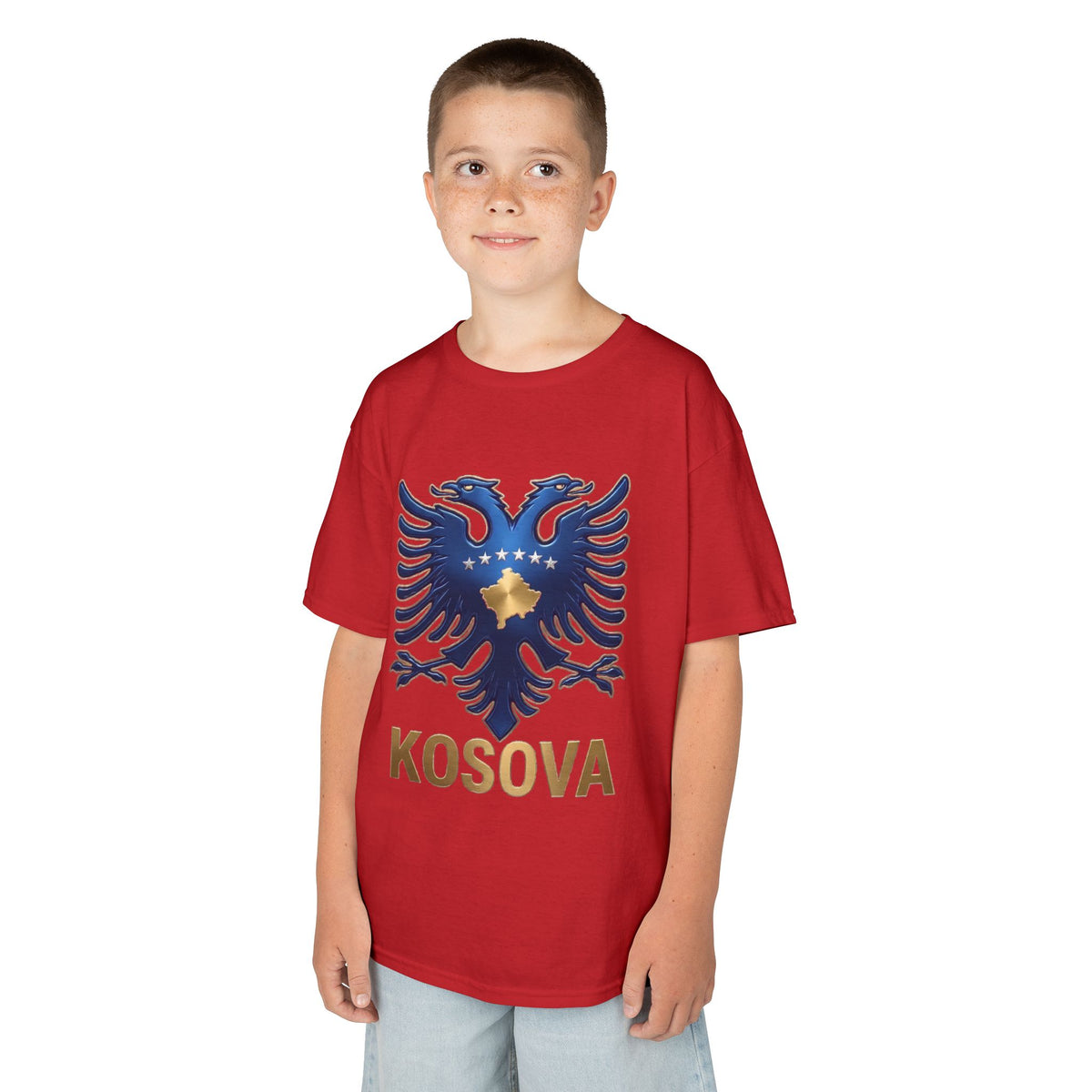 Kosova Edel Doppeladler Wappen - Unisex Kinder & Jugendliche T-Shirt