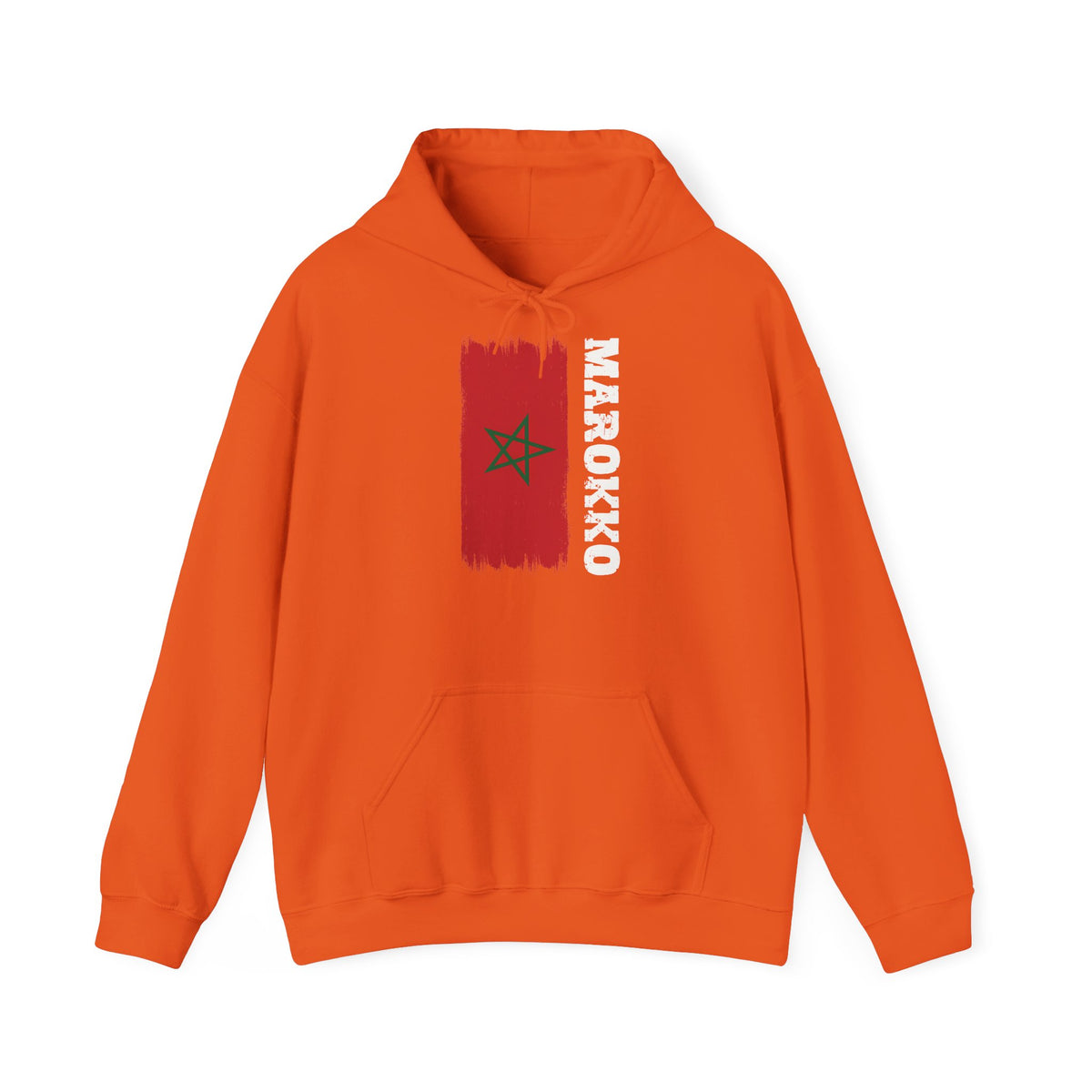 Stemma del Marocco Bandiera del Marocco Orgoglio Tifoso di calcio Sport Idea regalo - Felpa con cappuccio unisex