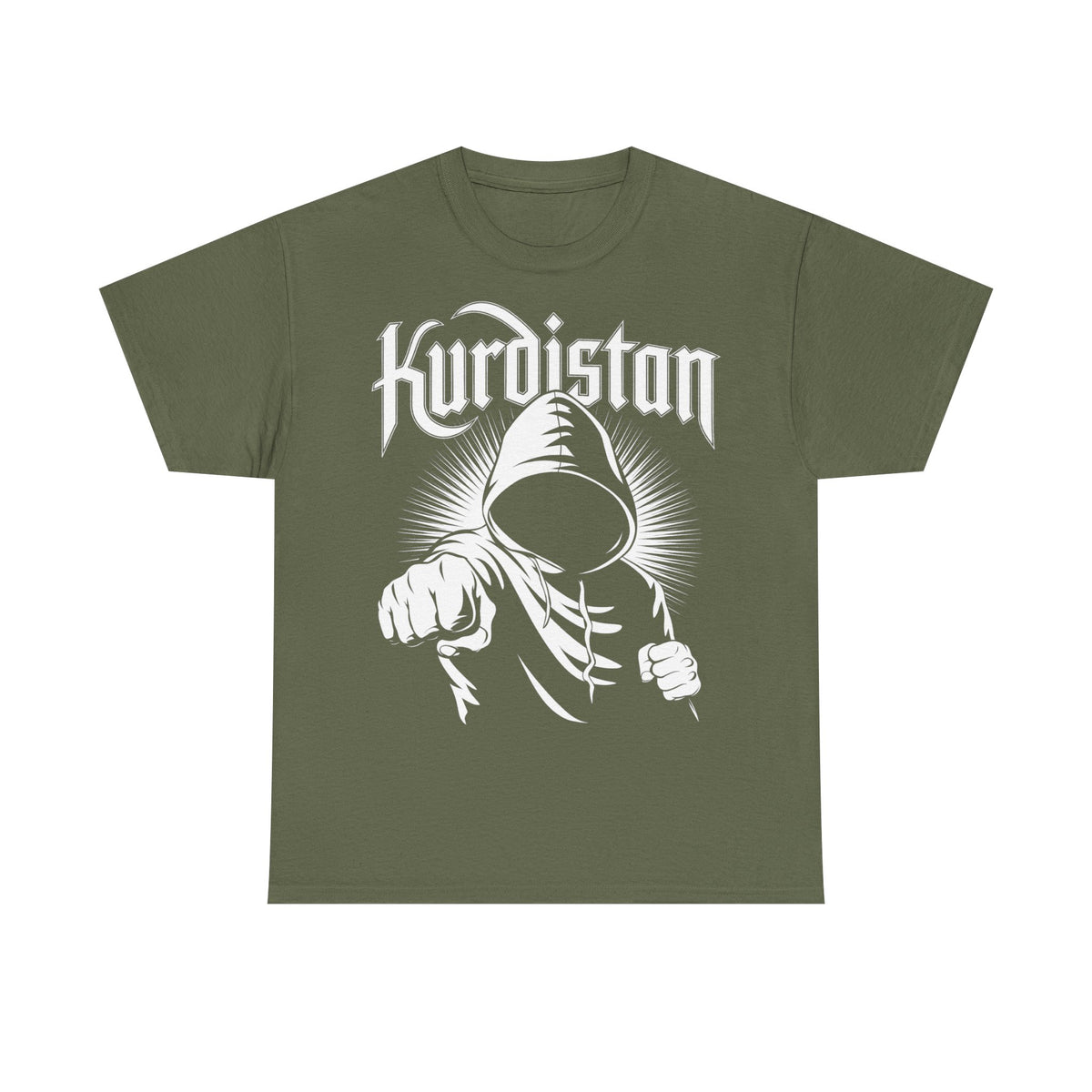 Camiseta unisex con escudo, bandera y regalo para los aficionados del Kurdistán: Azadi, patria